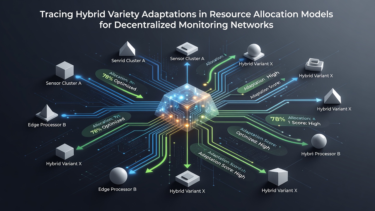 Tracing Hybrid Variety Adaptations in Resource Allocation Models for Decentralized Monitoring Networks